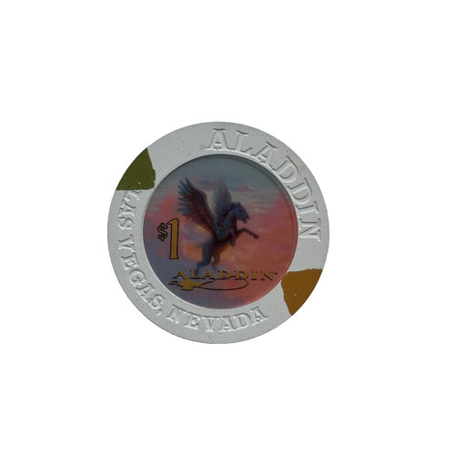Aladdin casino 1 poker chip - casino, $1