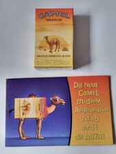 Zigarettenschachtel CAMEL medium,  Sammlerstück mit Werbung ....Schachtel falten