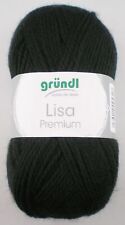 50g Lisa Premium Uni Strickgarn Wolle zum Häkeln Stricken Basteln GP 29,80€/1kg