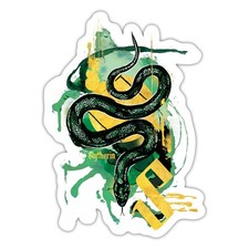 Harry Potter Haus Slytherin Schlange Aufkleber Sticker, max. 10 x 10 cm
