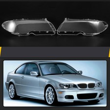Paar Scheinwerferglas Streuscheibe Fit Für BMW E46 325ci 330ci 2DR Coupe 03-06