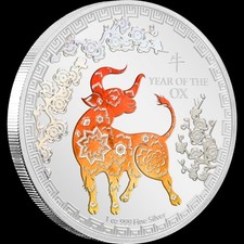 Jahr des Ochsen Lunar 1oz