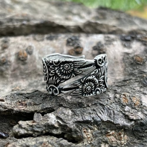 Wikinger odin raben - wikinger, ring