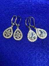 Ohrringe, Ohranhänger, Schmuck, Silber, Zirkon, Geschenk, Schmuckset