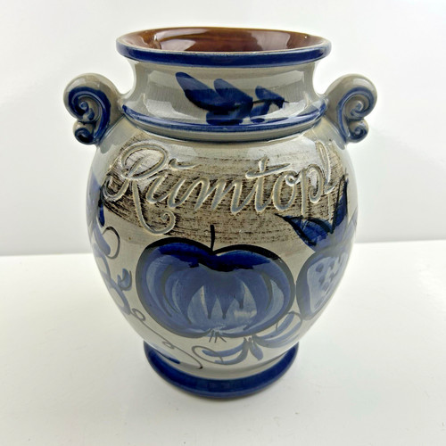 West germany rumtopf glas vase - west,