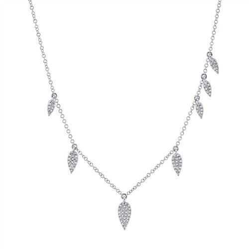 14k weiss gold - birne, tropfen