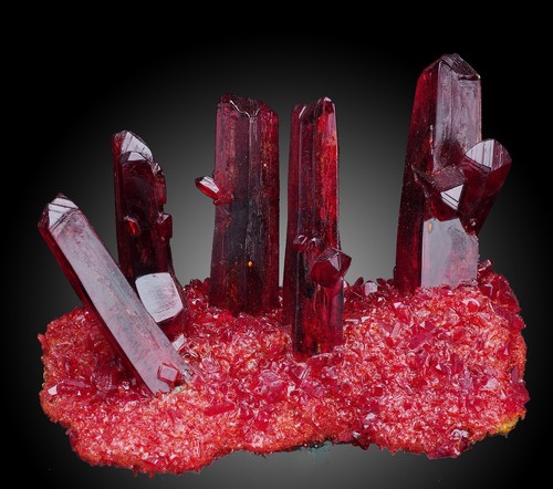 Pruskite ruby rot kristalle - rot,