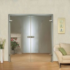 2 Glastüren Klarglas +