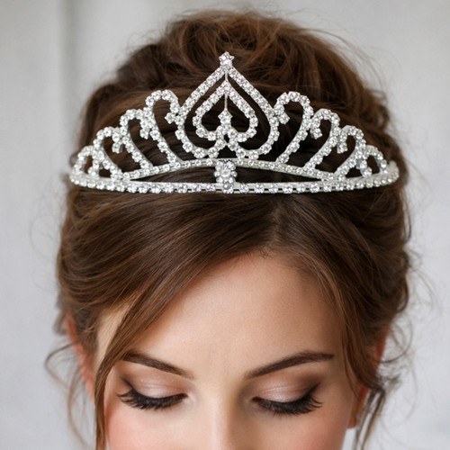 Haarreif diadem strass tiara - haarreif,