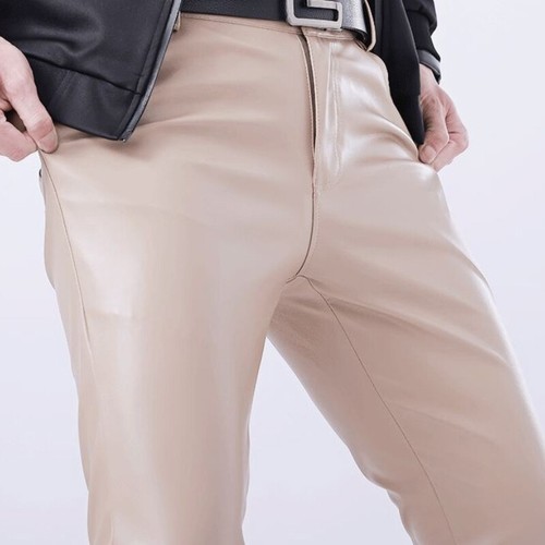 Herren kunstlederhose stretch - kunstlederhose,