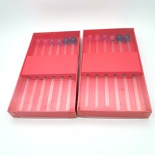 12 Glas Cocktail Getränk Rührstäbchen Rührstäbchen Old Stock