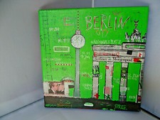 Digitaldruck Leinwand Werbung für Berlin Souvenir Tor Turm ++  20x20 cm 