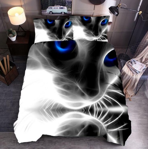 Schwarze weiße katze - schwarze,