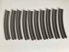 10 Stück Märklin  2221 gebogene Gleise Schienen K Gleis Spur H0