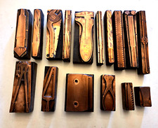 Konvolut Nr.8 b Druckklischee Druckstöcke aus Kupfer für Werkzeug+Maschinenteile