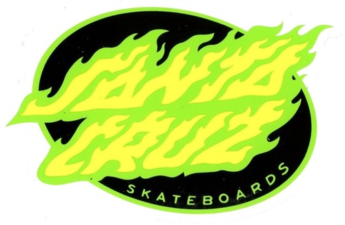 Santa cruz skateboard sticker - skateboard,
