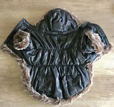 Designer New York USA Hundemantel S Katzenmantel L Winter Fleece warm Kapuze Neu