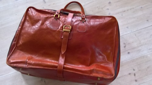 Leder koffer reisetasche - leder,