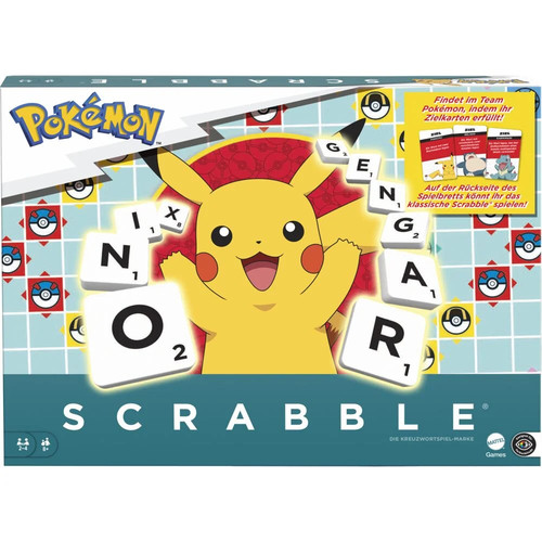 Mattel scrabble pokémon mit - scrabble,