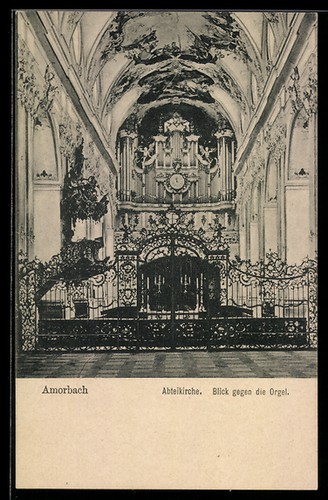 Amorbach ansichtskarte - amorbach,,