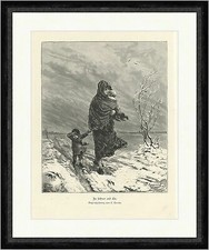 In Schnee und Eis A. Trentin Kinder Mutter Sturm Bäume Winter  Faksimile_A 0347