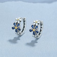 Silber 925 Creolen Blüten