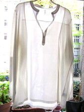 Hemdbluse v Hucke weiss Gr