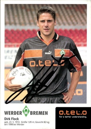 Autogrammkarte fußballer dirk - fußballer,