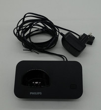 Philips D200 Duo, Ladestation, Ladeschale mit Anrufbeantworter, schwarz (T558)