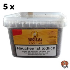 Brigg Regular Pfeifentabak (Golden Virginia Tabak) Eimer 5x 350g