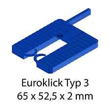 Distanzplatten Roto Glas-Tec Euroklick Typ 3 65 x 52,5 x 2 mm 1000 Stück