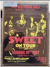 THE SWEET  - VICTORIA HALL, STOKE 1974 Tour UK Concert Poster A3 Size Print Art!