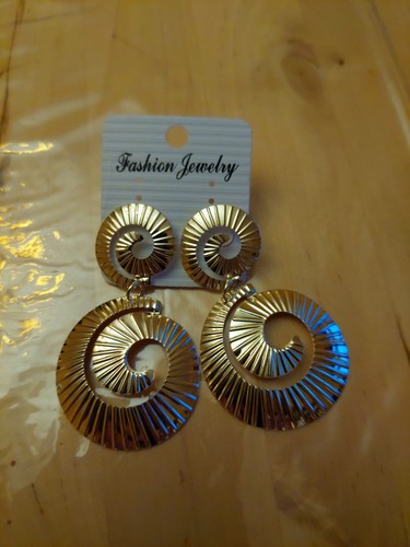 Ohrring gold sehr groß - gold,