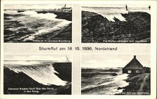 Nordstrand Sturmflut am