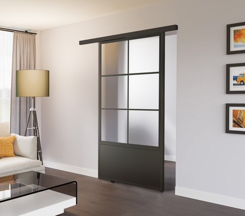 Stahl loft schiebetür 1000 - loft,