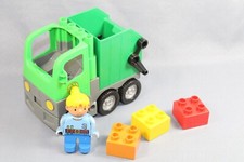 Lego Duplo LKW / Müllwagen / Baustelle / Baufahrzeug + Steine & Figur