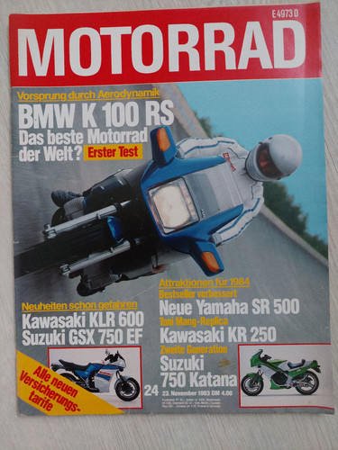 Motorrad 1983 bmw k 100rs - motorrad,