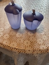 Tupperware Milchkännchen und Zuckerdose Set mit Deckel Unbenutzt Rar Top