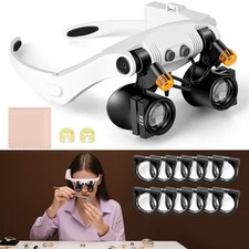 Lupenbrille LED-Kopflupe