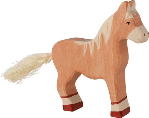 Holztiger pferd stehend - pferd,,