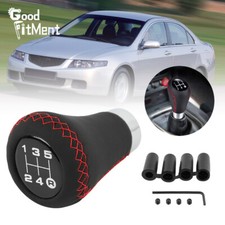 Für Honda Accord VII 03-2008 Schaltknauf Schalthebel Schaltknopf PU Leder 5 Gang