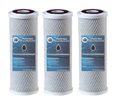 Wasserfilter aktivkohle 10 - 6x,