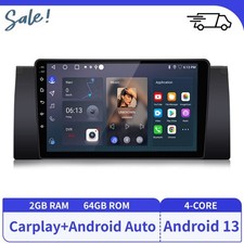 9" Android13 Autoradio GPS Navi DAB+ WIFI BT USB 2+64G Für BMW 5er E39 7er E38