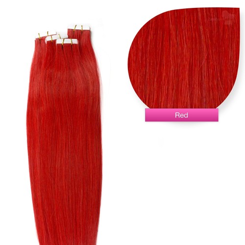 Red rot tape on hair - #red, in