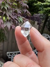 Herkimer diamond double - diamond, water