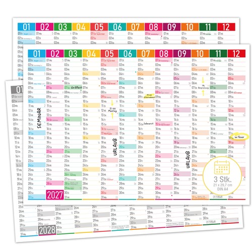 Tafelkalender 2027 color - tafelkalender,