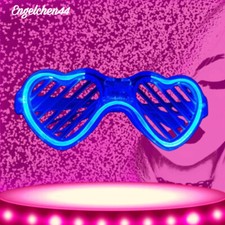 LED Brillen Leuchtbrille Party Deko Leuchten Discolichter Rave Disco Neon Brille