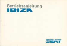 Seat Ibiza Owners Manual 1995