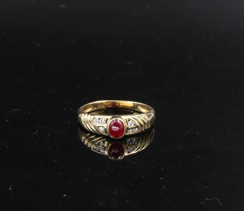 585 gelbgold ring - kt,