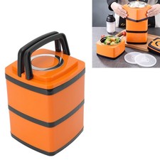 (Doppelschicht 1 5 L)Box Stapelbare Vakuumisolierte Brotdose Rostfrei